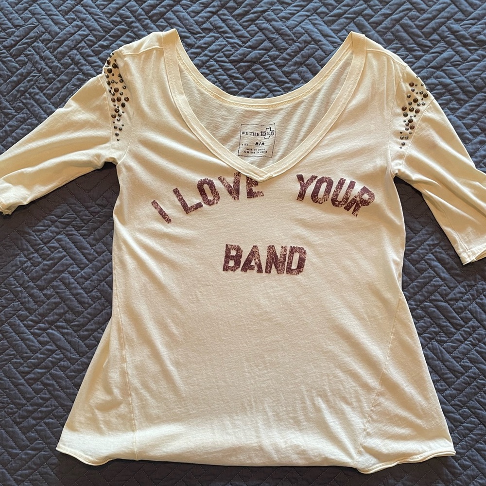 Free People / We The Free - I love your band top